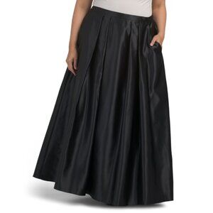 ALEX EVENINGS Black Plus Ballgown Skirt